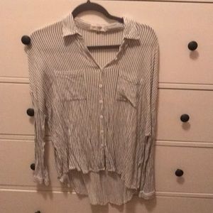 Striped button up shirt